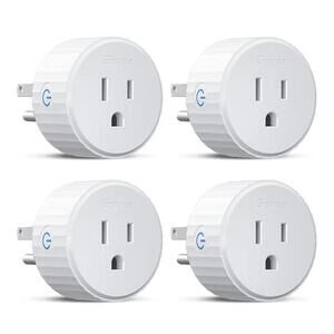 Smart Plug 4pk, Wifi Works w Alexa & Google Assistant, Smart Outlet w Timer